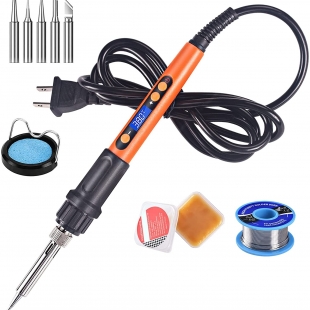 Soldering Iron Kit, 100W LCD Digital Soldering Gun, Portable Solder Iron with Adjustable Temperature Controlled and Fast Heating