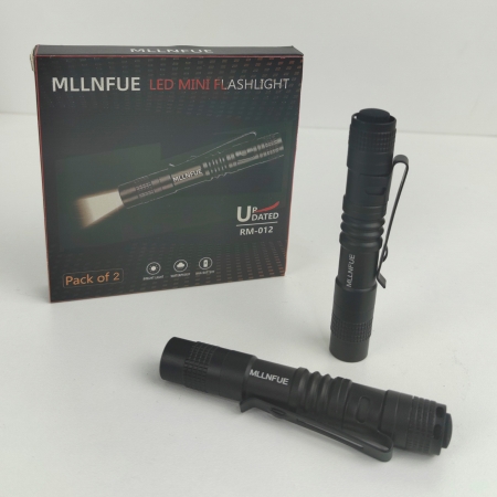 MLLNFUE Small Mini Pocket Led Pen Light Super Bright Waterproof 3.5inch Portable with Clip and AAA Battery for Inspection, Hikin