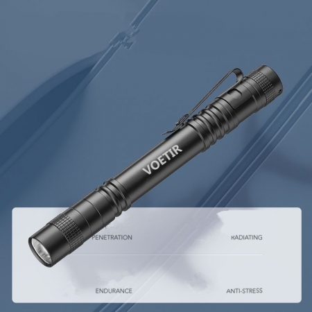 VOETIR Flashlight Mini Flashlight Ultra Bright LED Pen light Pocket Clip Tactical Torch Lamp